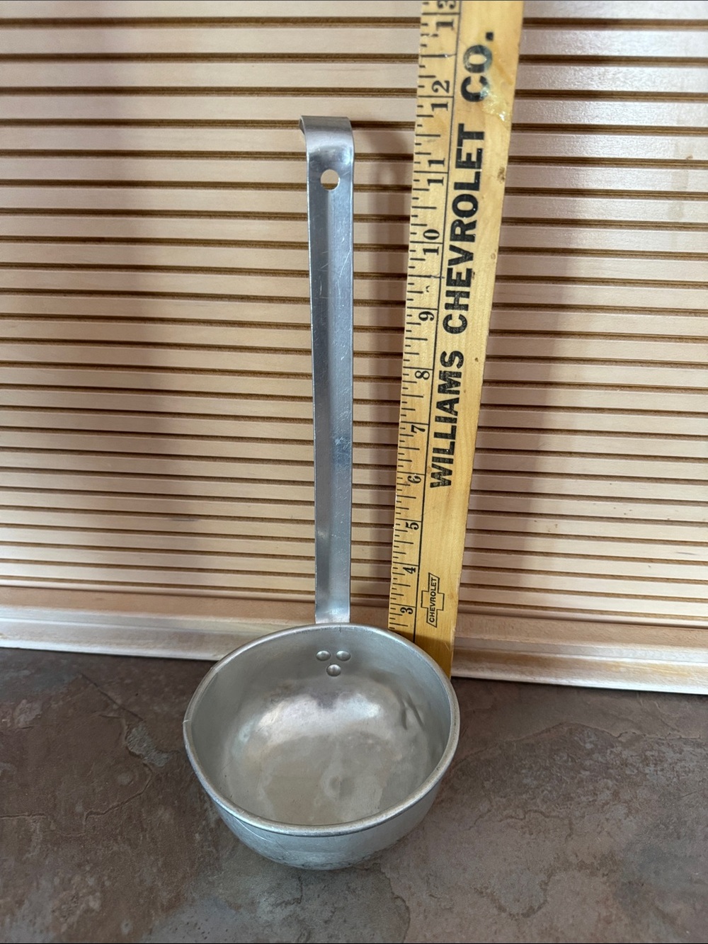 Silver Metal Serving Ladle - Multipurpose Kitchen Scoop